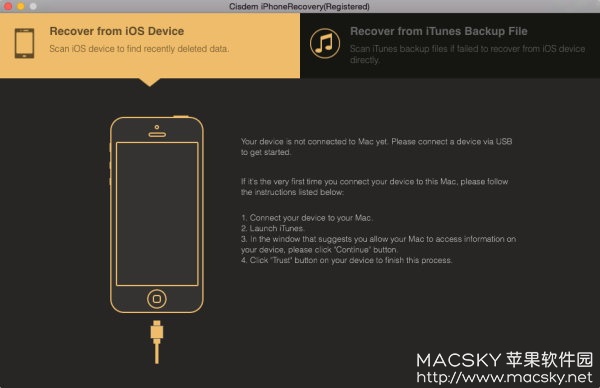 Cisdem iPhoneRecovery 2.0.0 for Mac iOS设备数据恢复软件