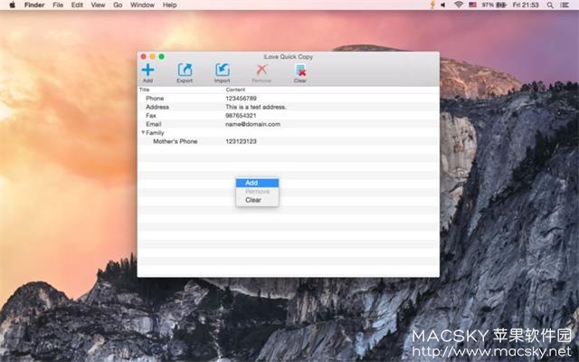 Mac优秀记事本密码管理器工具 iLove Quick Copy 1.1.0